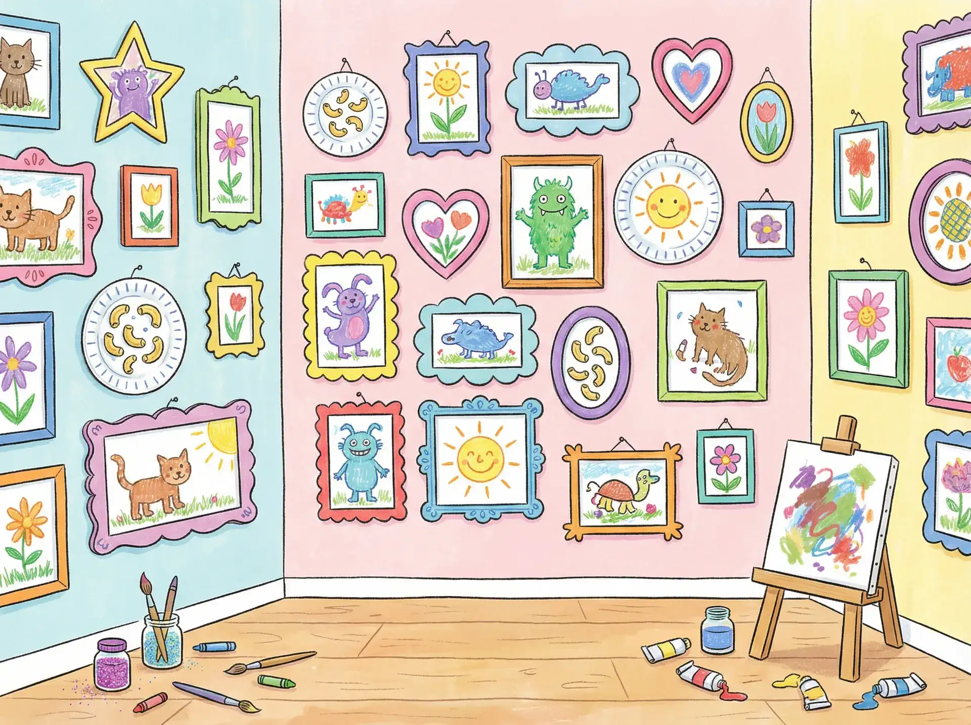 小朋友的彩色画作 - 铁血保镖粤语 创意展示